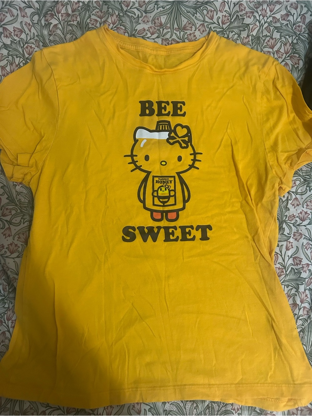 Hello Kitty x Toki Doki Bee Sweet Yellow Baby Tee